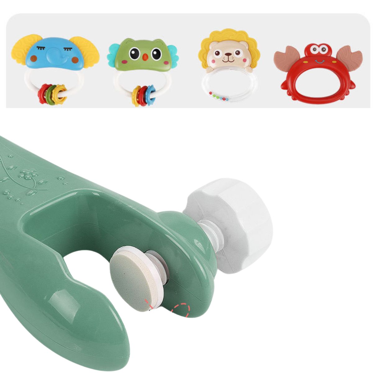 GENERICO - Movil Musical Cuna Bebe Con Proyector Y Control Remoto ROSA