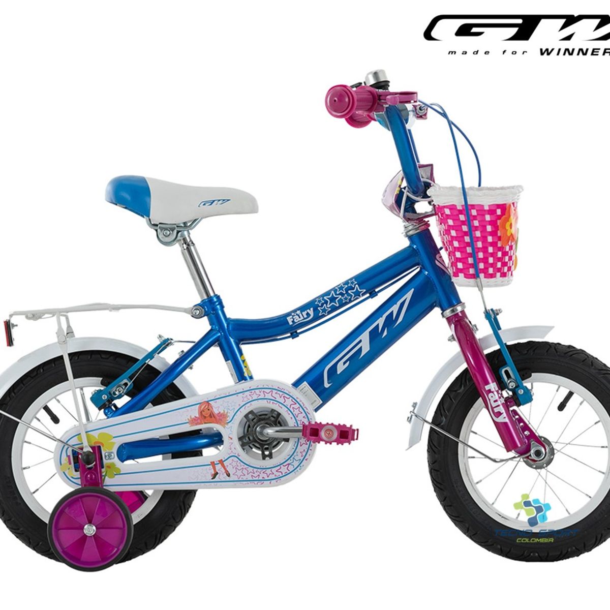 GW - Bicicleta Niña Rin 12 Gw Fairy Con Accesorios