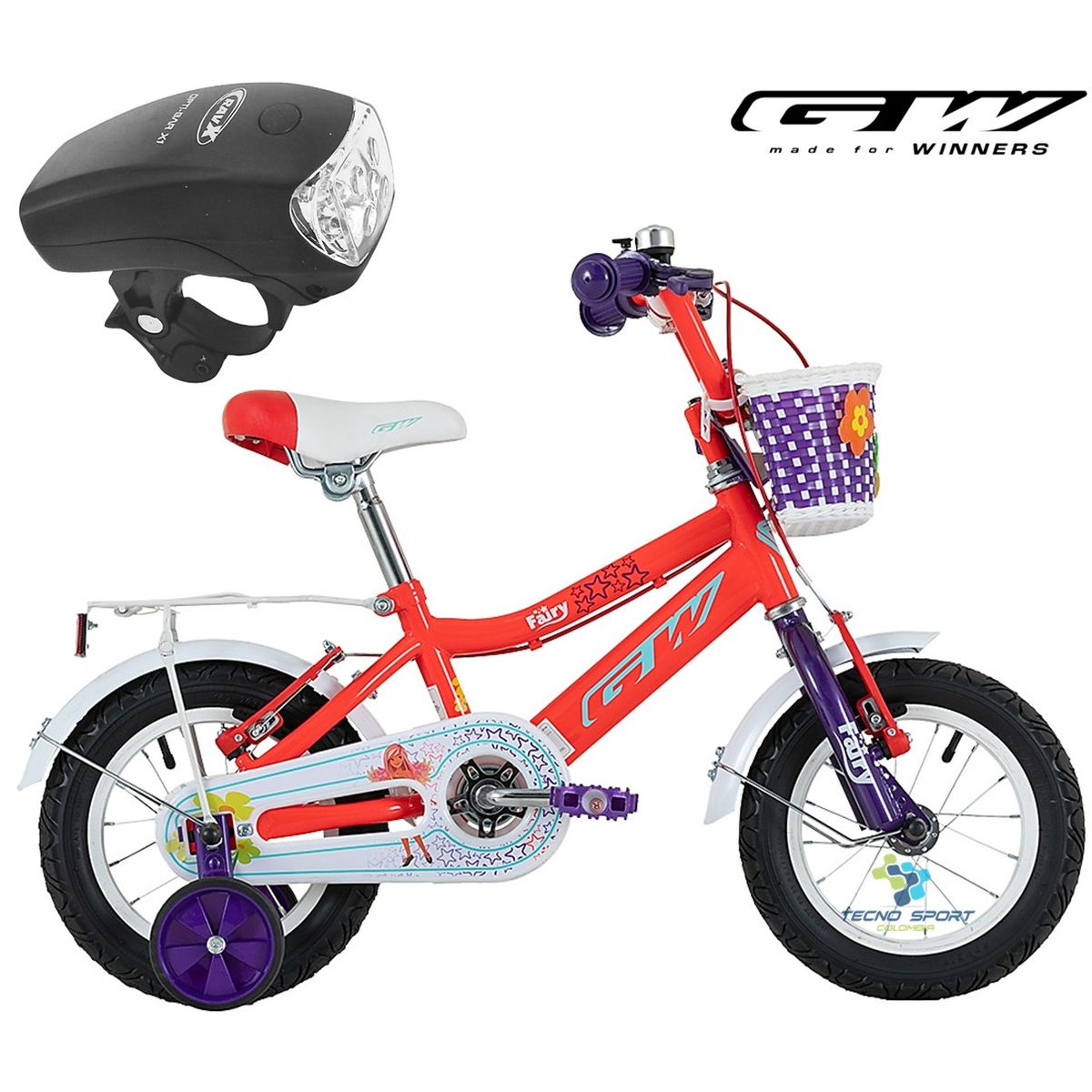 GW - Bicicleta Niña Rin 12 Gw Fairy Con Accesorios