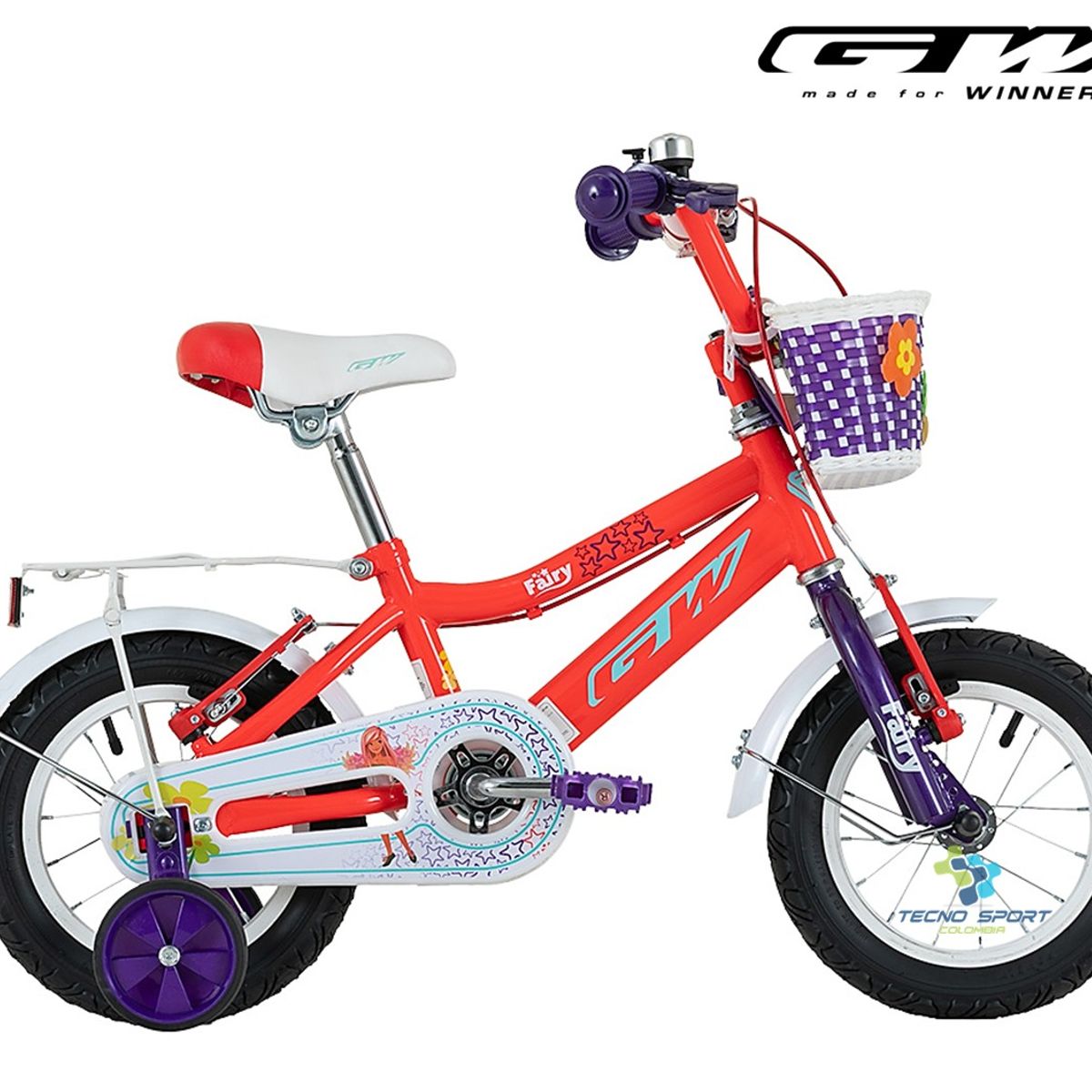 GW - Bicicleta Niña Rin 12 Gw Fairy Con Accesorios