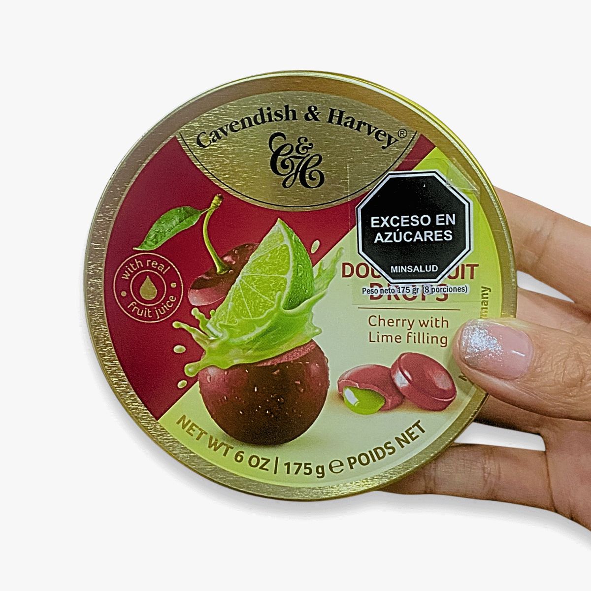 CAVE - Dulces Cavendish Cherry whit limefiling 175g