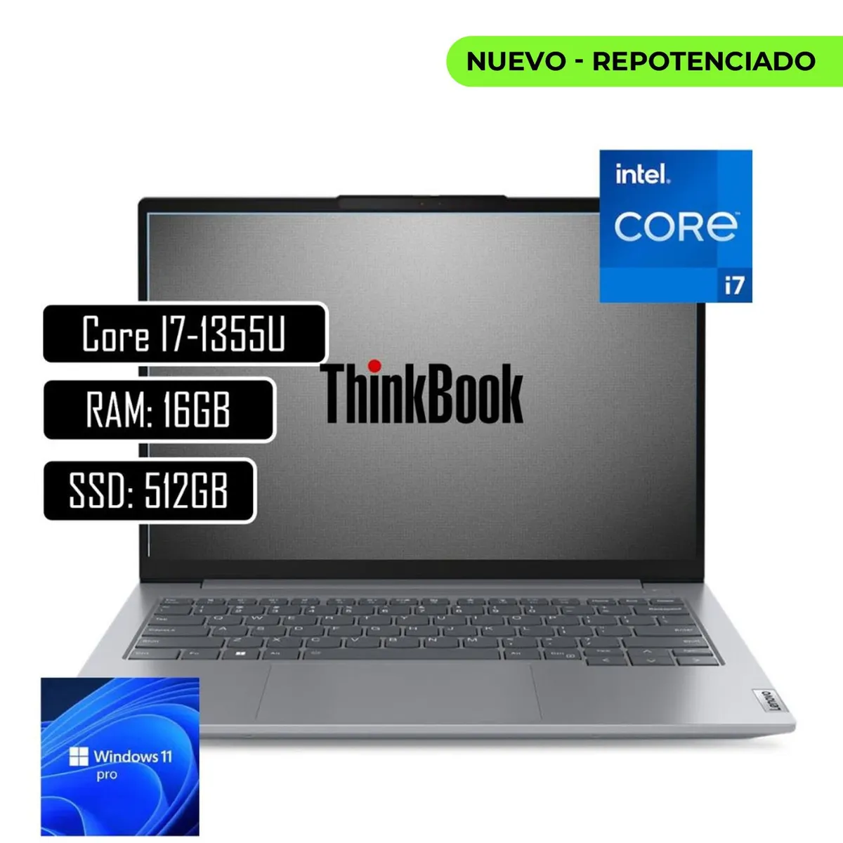 LENOVO - Lenovo thinkbook 14 - intel core i7 1355u - 16gb ddr5 - DISCO 512 SDD