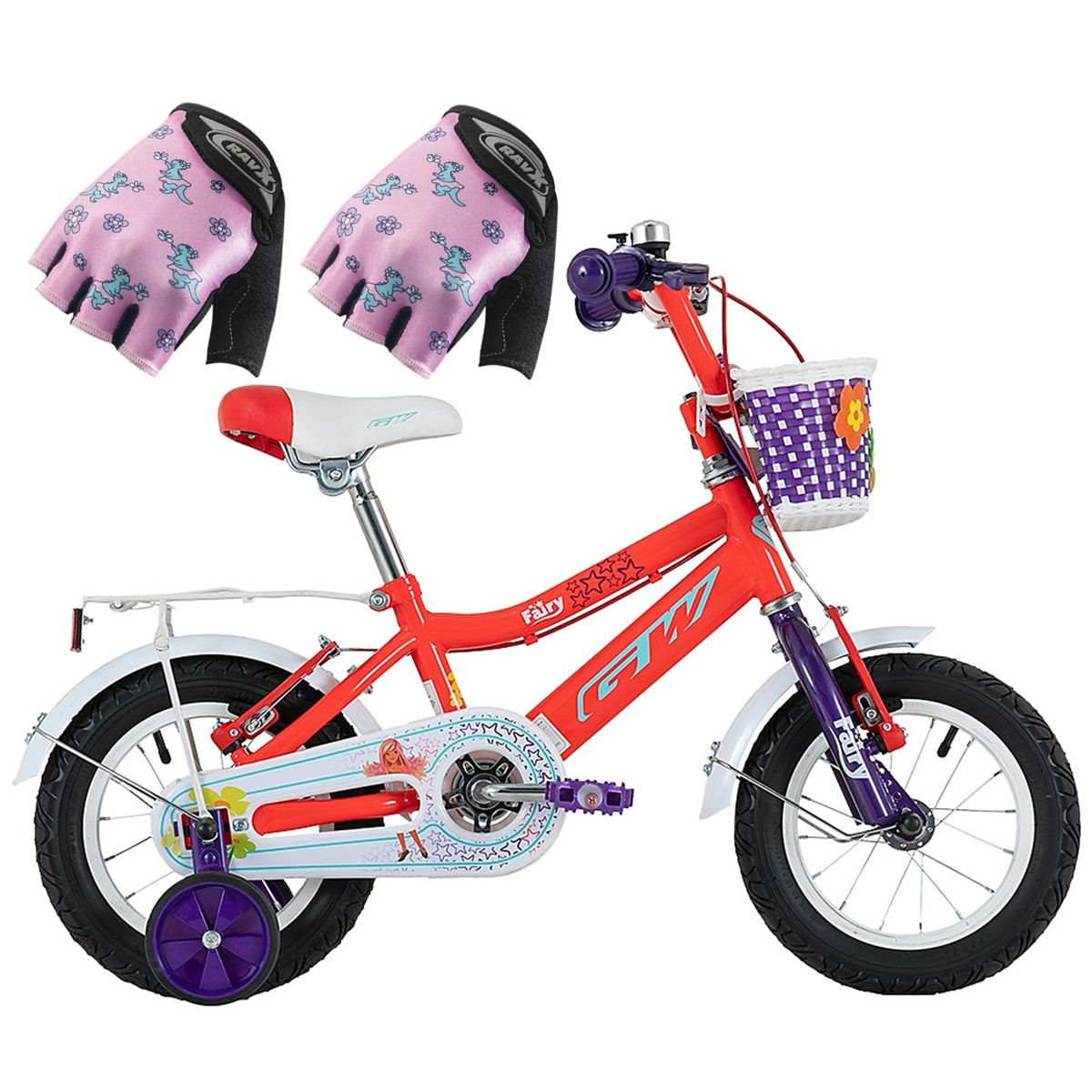 GW - Bicicleta Niña Gw Rin 12 Fairy Con Accesorios