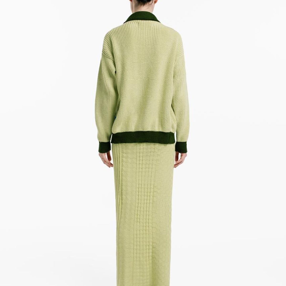 MAGLIONE - Cardigan Soga Claro Manga Larga Botones Mujer Abierto