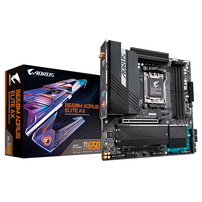 GIGABYTE - Board Gigabyte B650M AORUS ELITE AX Socket AM5