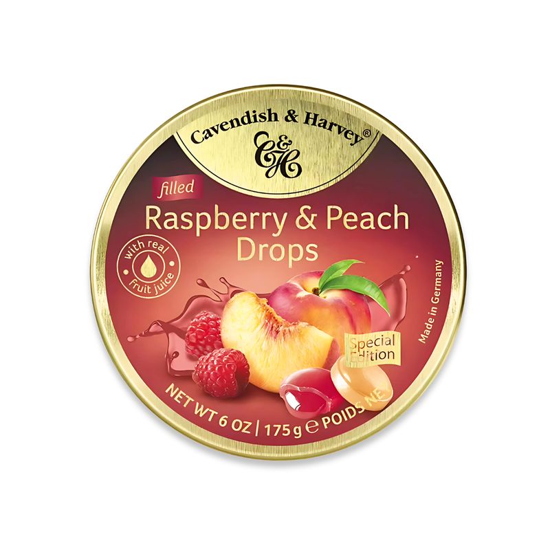 CAVE - Dulces Cavendish Raspberry & Peach 175g
