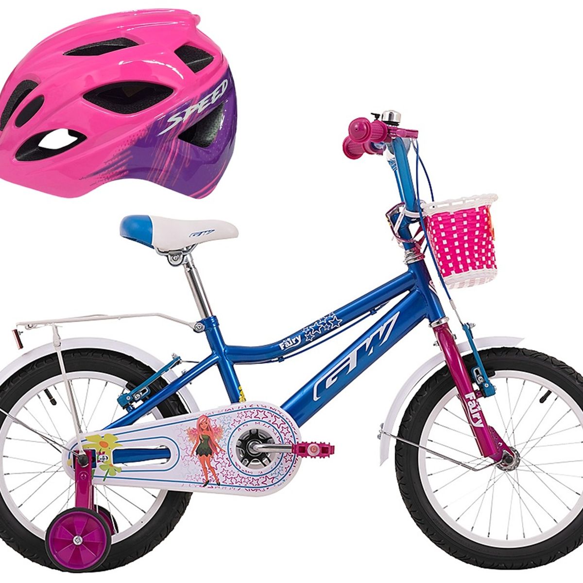 GW - Bicicleta Niña casco Rin 16 Gw Fairy Con Accesorios
