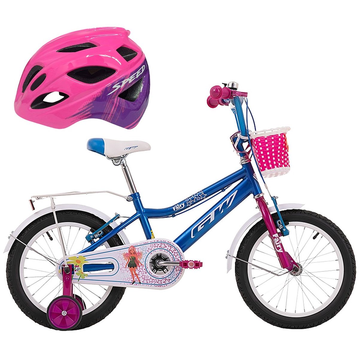 GW - Bicicleta Niña casco Rin 16 Gw Fairy Con Accesorios