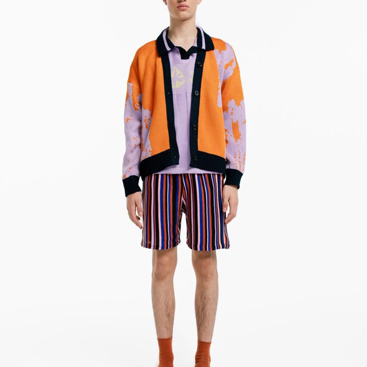 MAGLIONE - Cardigan Rayón Manga Larga Botones Hombre