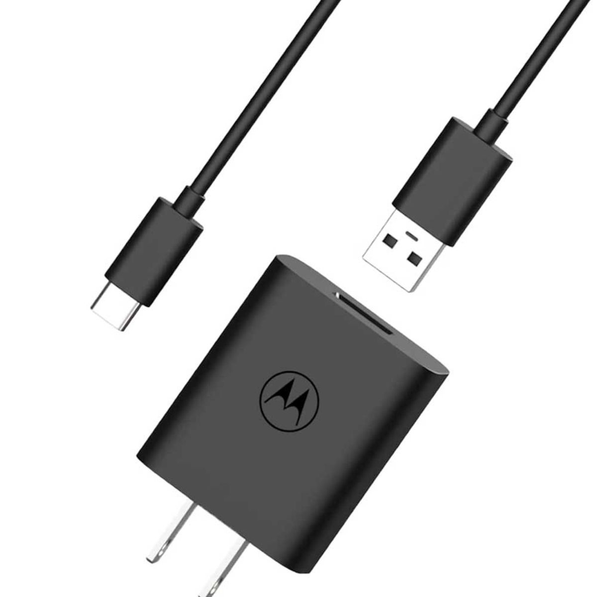 MOTOROLA - Motorola Turbo Power 20W C3.0 - Cargador con cable USB a C de 3.3