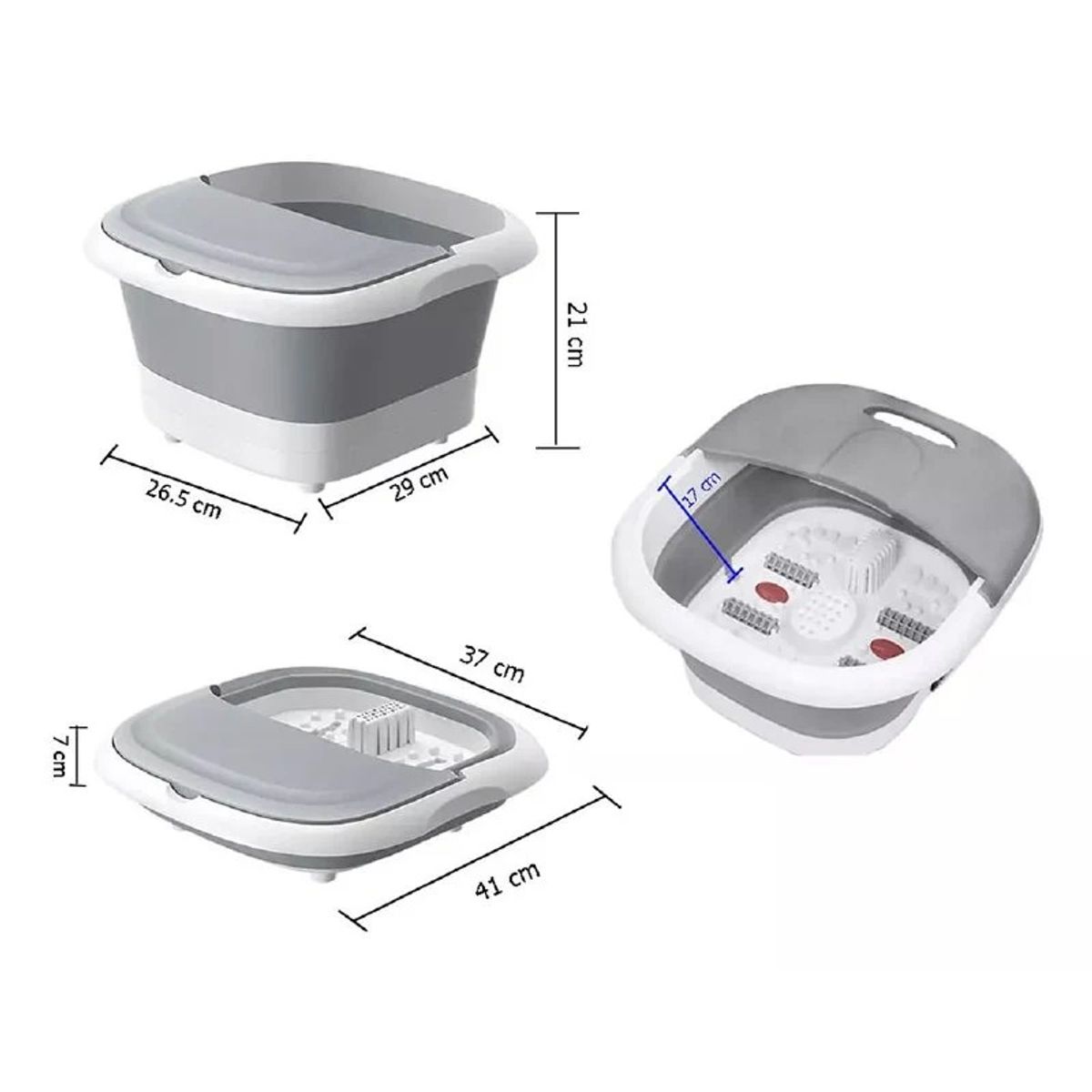GENERICO - Tina masajeadora Eléctrica Plegable para Pies