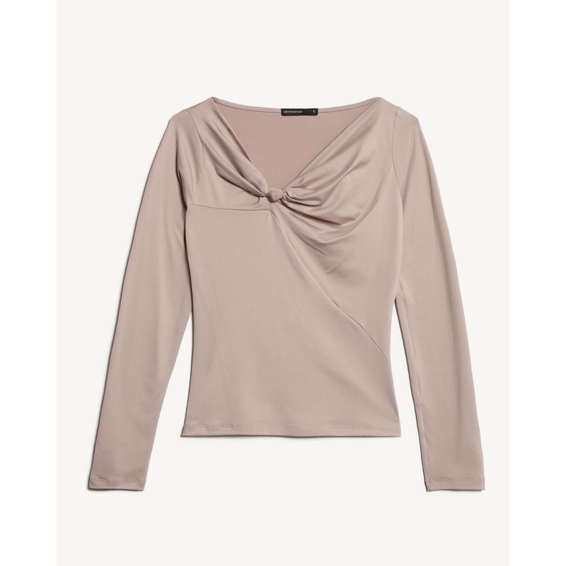 SEVEN SEVEN - Camiseta Para Mujer Manga Larga Moda Color Café Marca Seven Seven #28096339