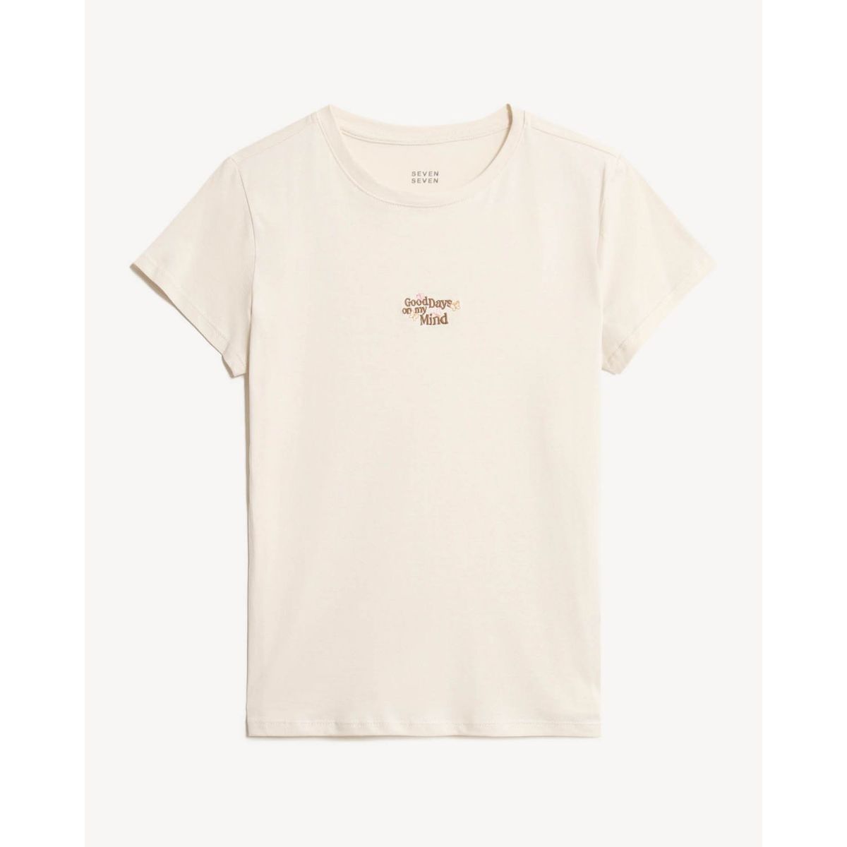 SEVEN SEVEN - Camiseta De Mujer  Color Crudo Marca Seven Seven #28096374