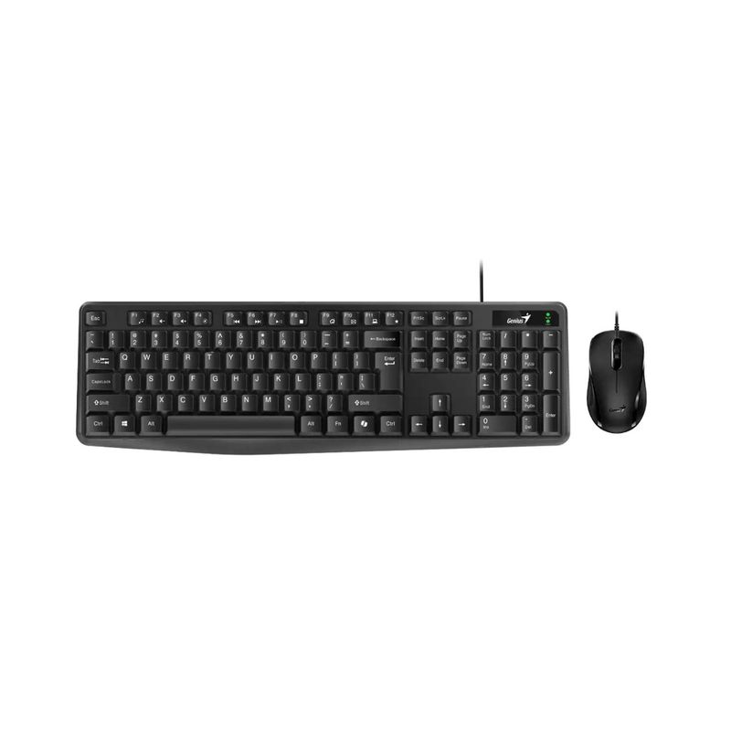 GENIUS - Combo Teclado Mouse Genius Alámbrico Km-170 USB- Negro