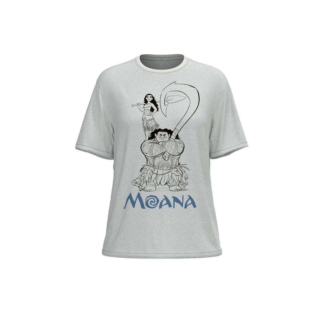 KOAJ - KOAJ Camiseta crema clara de Moana con cuello redondo Mujer