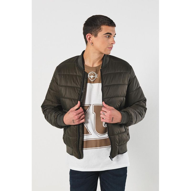 KOAJ - KOAJ Chaqueta de hombre bomber acolchada en tonos unicolor con HOMBRE