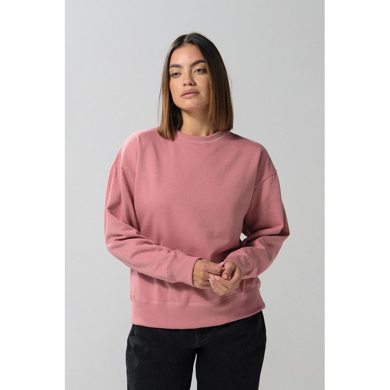 KOAJ - KOAJ Buzo cuello redondo unicolor hombro rodado para mujer MUJER