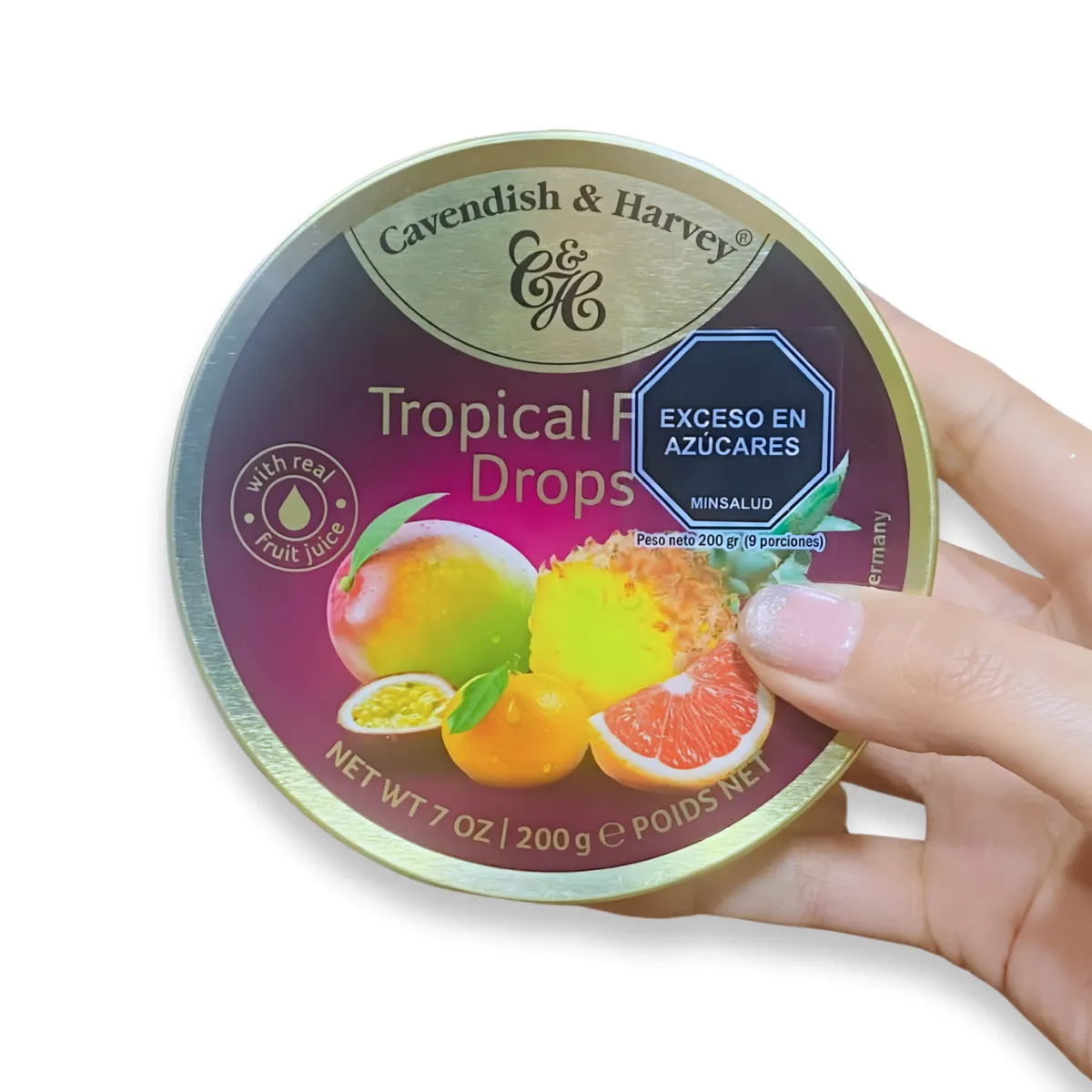 CAVE - Dulces Cavendish Tropical Fruit Drops 200 gramos