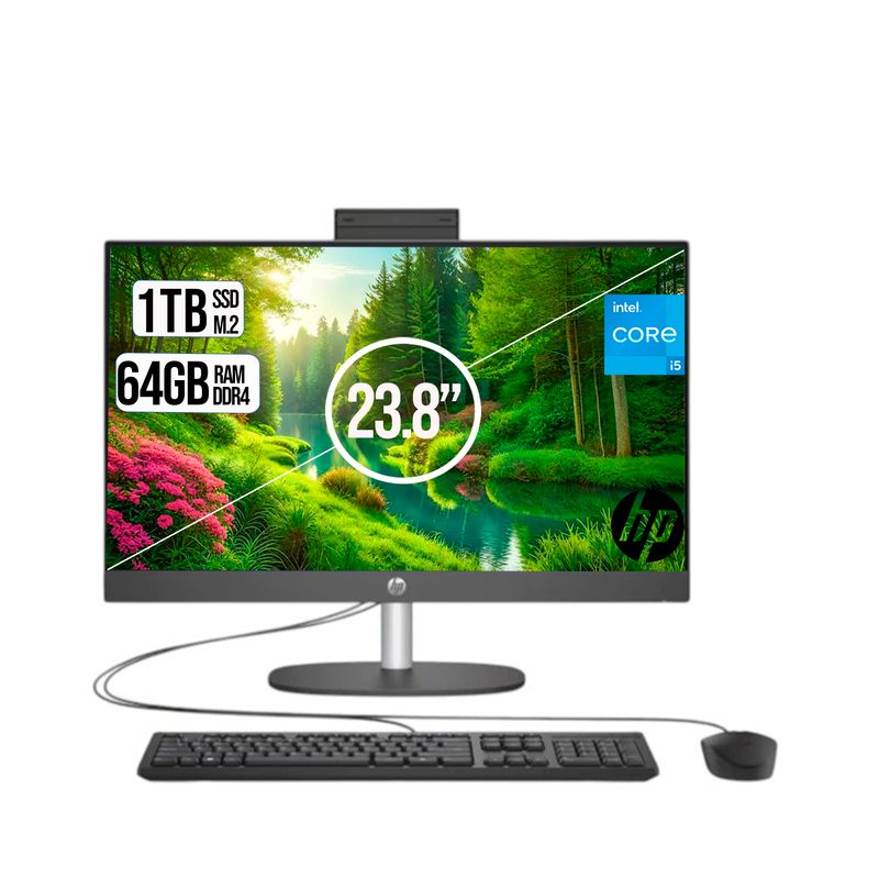 HP - TODO EN UNO HP CORPORATIVO INTEL CORE I5-1334U  SSD 1TB  RAM 64GB LED 24 FHD
