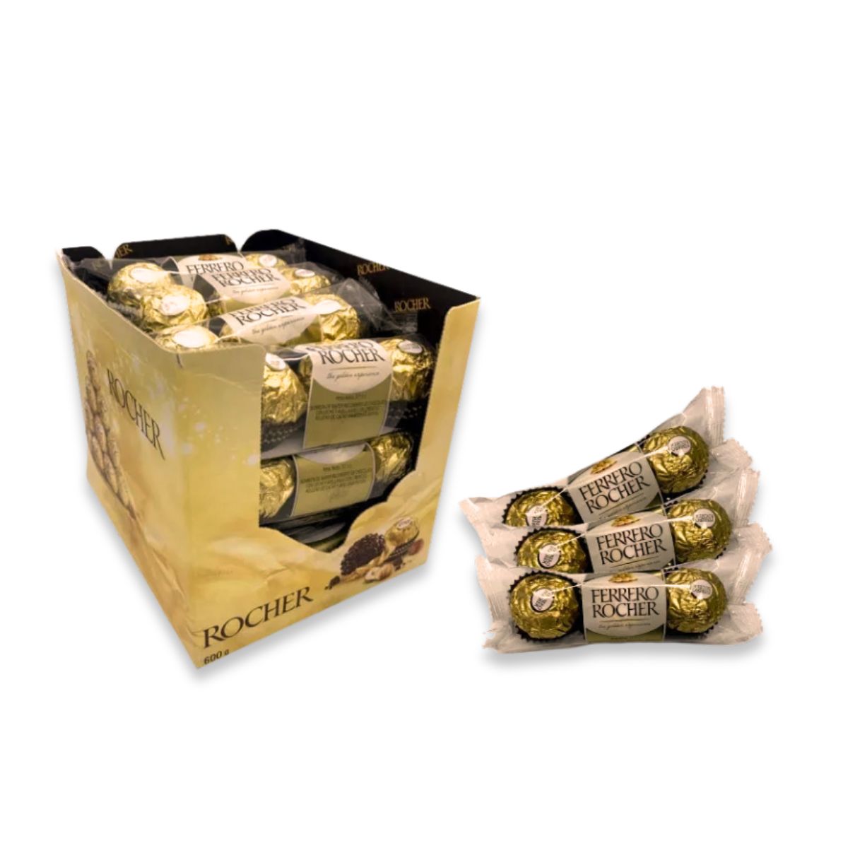 FERRERO ROCHER - Chocolates Ferrero Rocher X 3 chocolates X 16 unidades