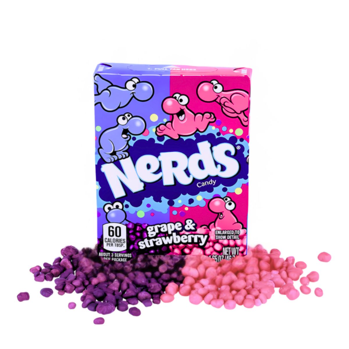 MAS DULCES - Nerds Candy Grape Strawberry 46 gramos