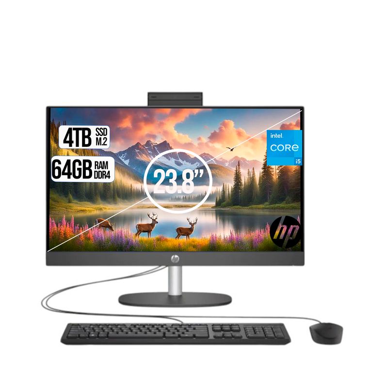 HP - TODO EN UNO HP CORPORATIVO INTEL CORE I5-1334U SSD 4TB RAM 64GB LED 24 FHD