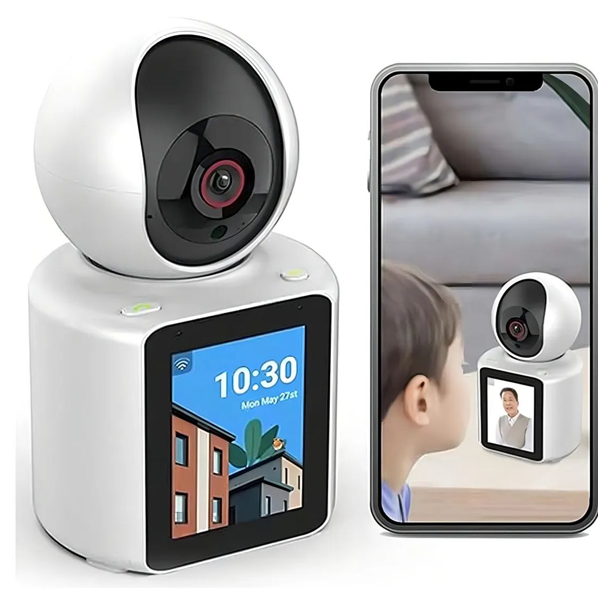 GENERICO - Cámara Ip Wifi 52 Bits Full Hd 1080p 180° Interna 360°