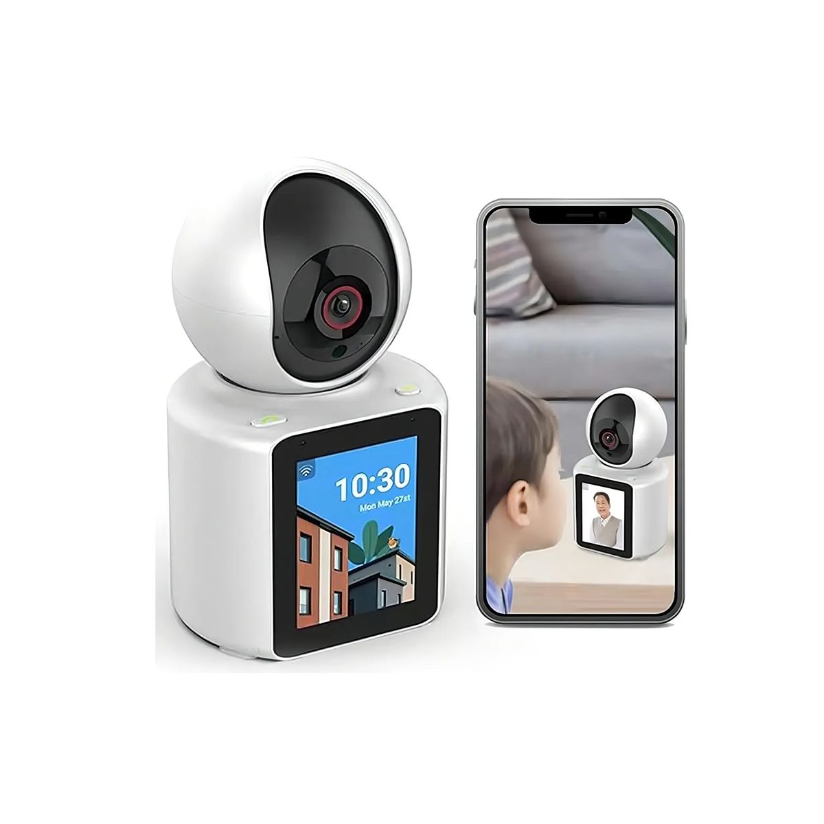 GENERICO - Cámara Ip Wifi 52 Bits Full Hd 1080p 180° Interna 360°