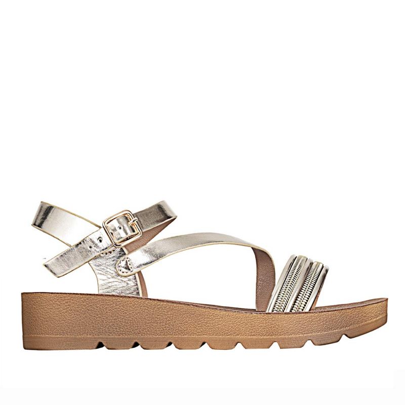 FRATTINI - Sandalia de Mujer marca FRATTINI en Color DORADO   SANDYQ6678-F87