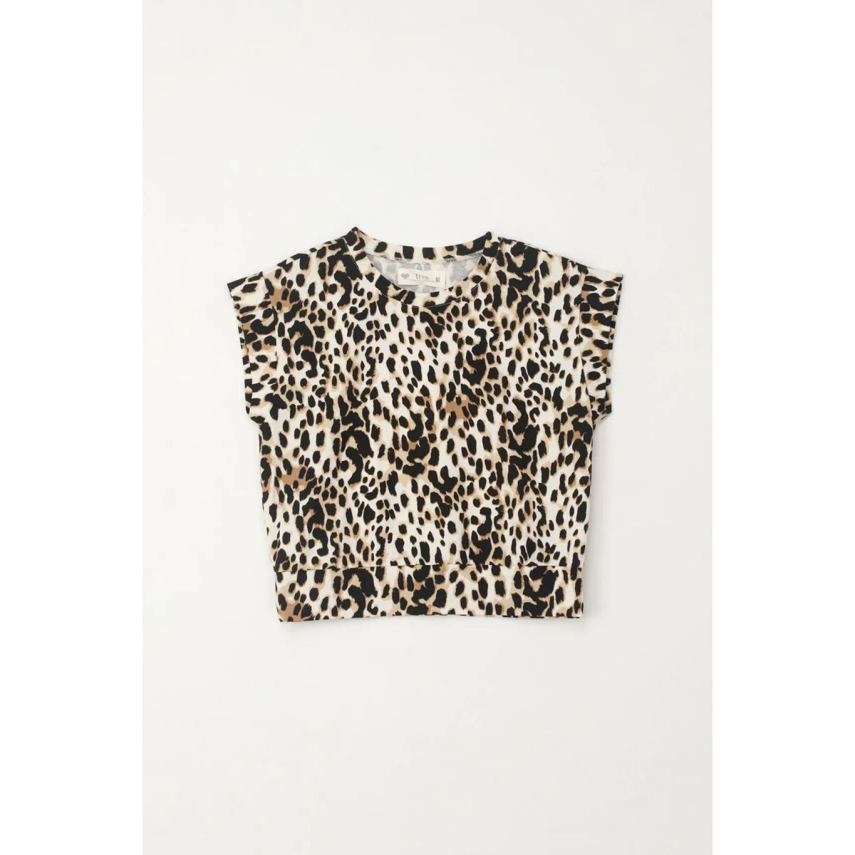 TENNIS - Camiseta manga sisa de animal print para niña