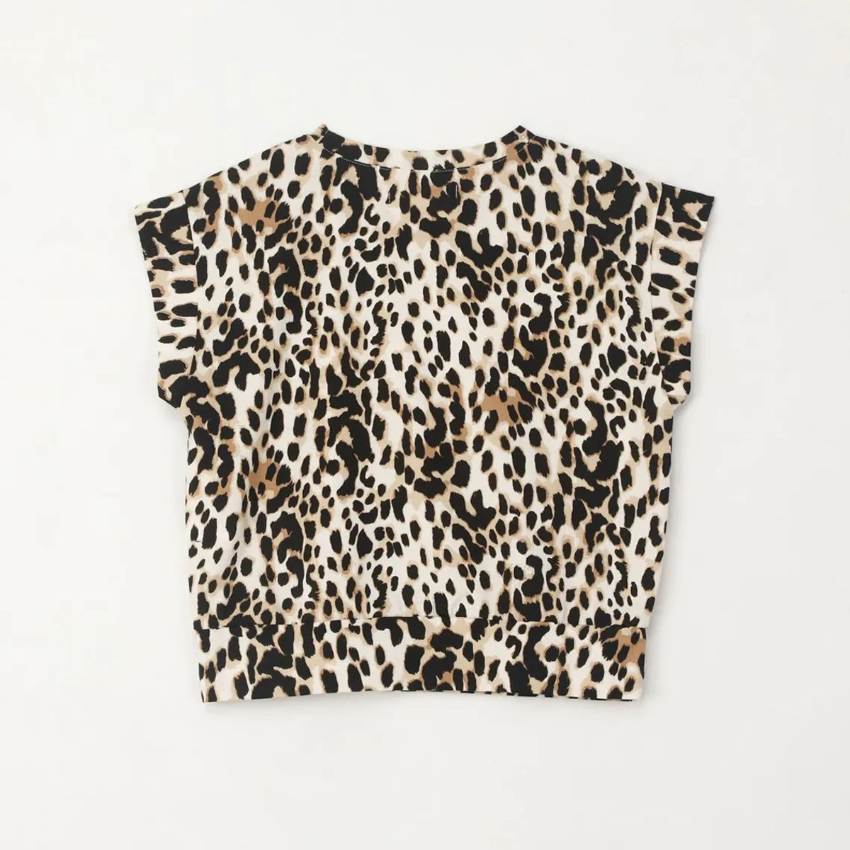 TENNIS - Camiseta manga sisa de animal print para niña