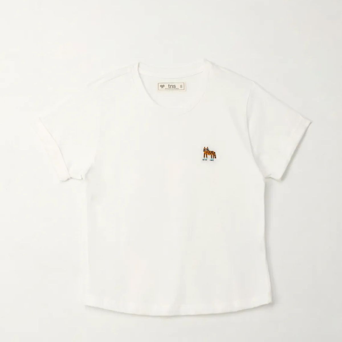 TENNIS - Camiseta básica manga corta crudo para niña