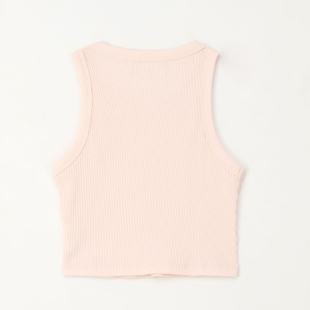 TENNIS - Camiseta manga sisa en rib rosado para niña