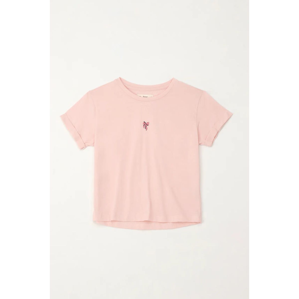 TENNIS - Camiseta básica estampada rosada para niña