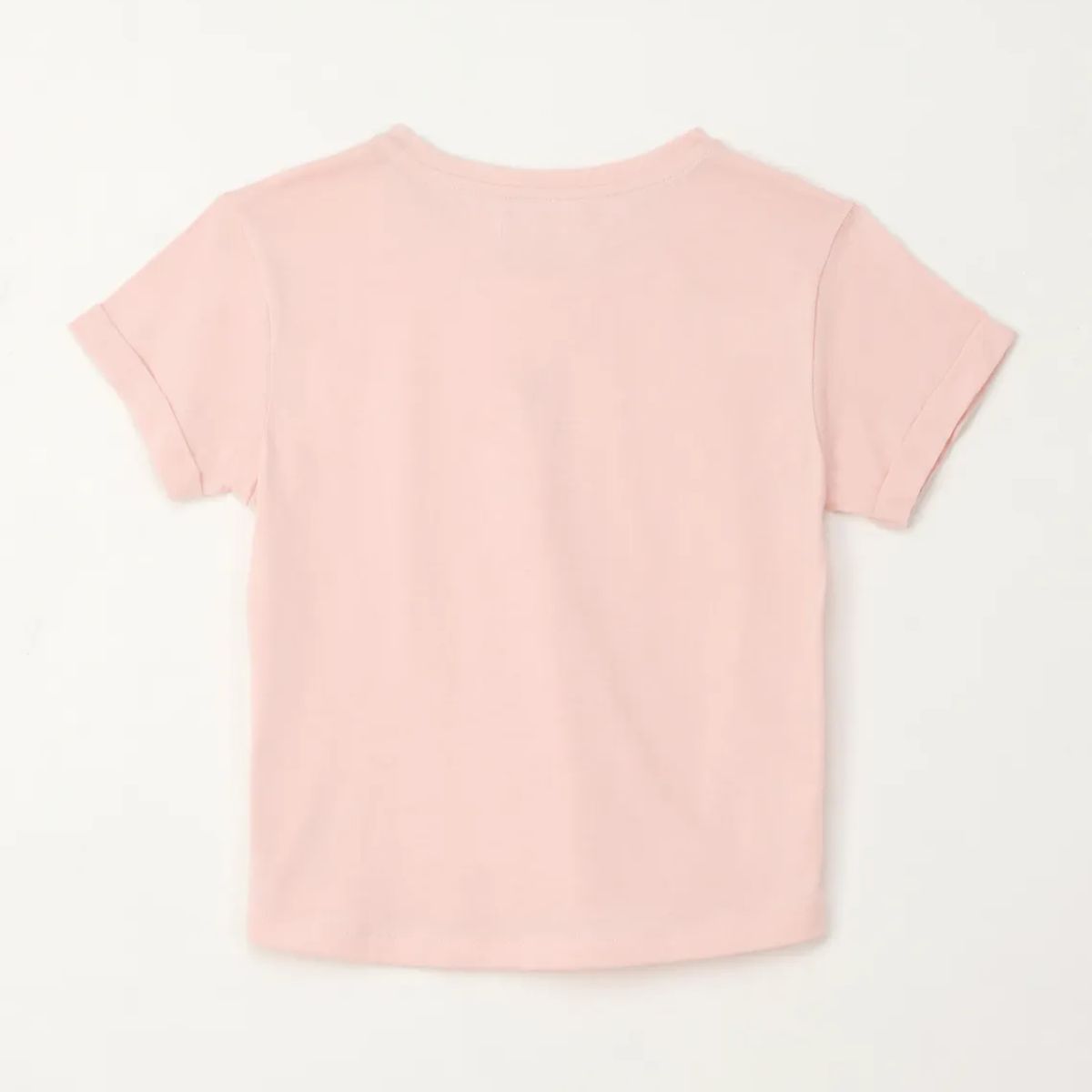 TENNIS - Camiseta básica estampada rosada para niña