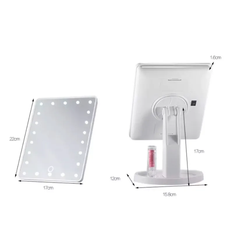 GENERICO - Espejo De Luz Led Para Tocador Giratorio