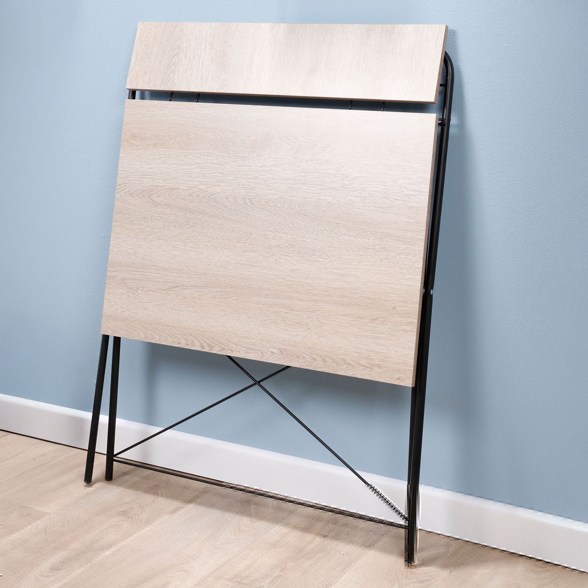 REJIPLAS - Escritorio plegable base negra rustic sand