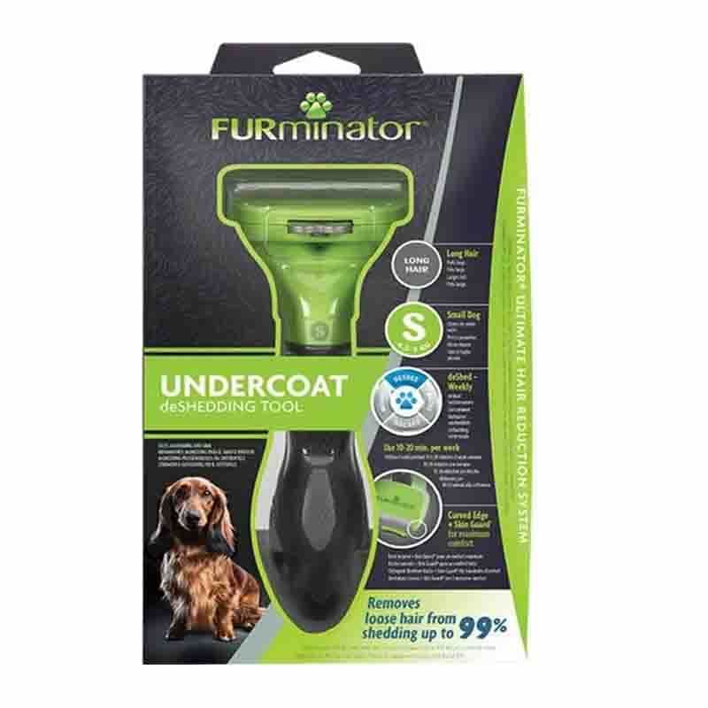 FURMINATOR - FURminator Deslanador para Perro Pequeño de Pelo Largo