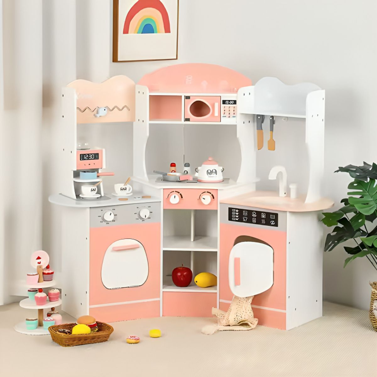 GENERICO - Cocina de madera rosa