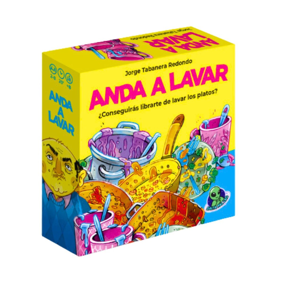 JUGANDO Y EDUCANDO - Juego De Mesa Anda A Lavar Platos Para Adultos
