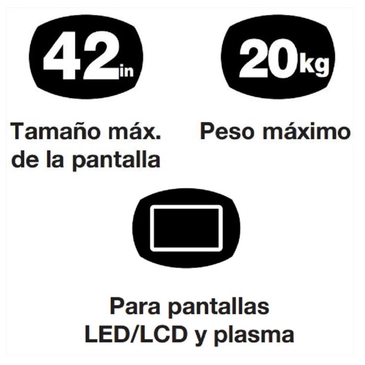 XTECH - Base Soporte TV Televisor Monitor 23 a 42 Pulgadas Móvil