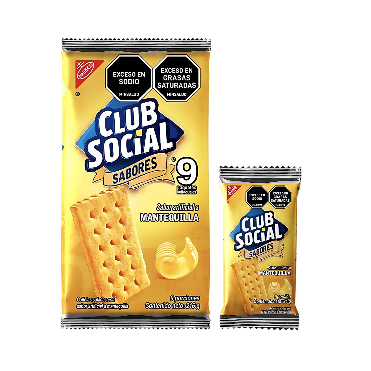 NABISCO - Galletas Club Social® Mantequilla X 9 unidades