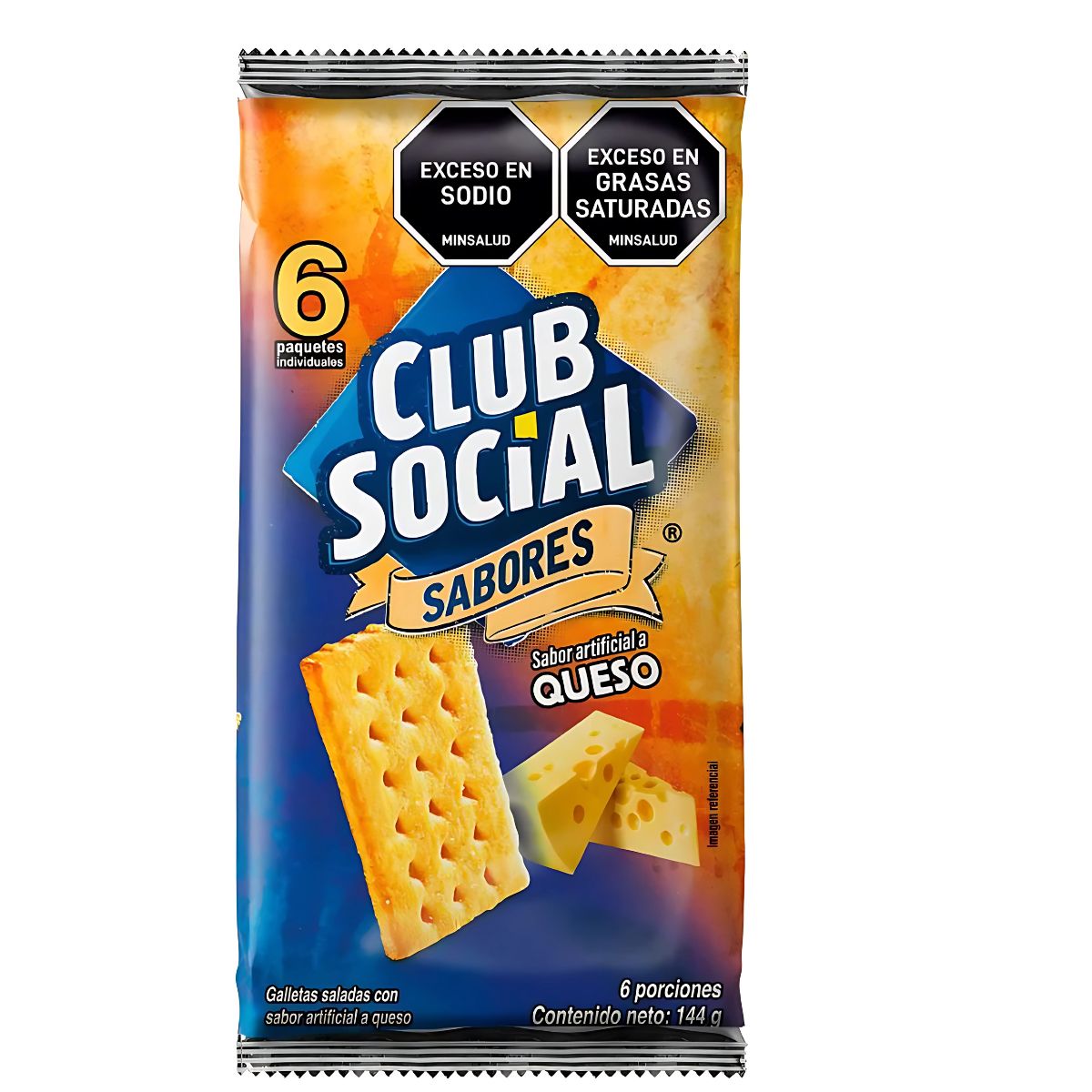 NABISCO - Galletas Club Social Queso X 6 unidades