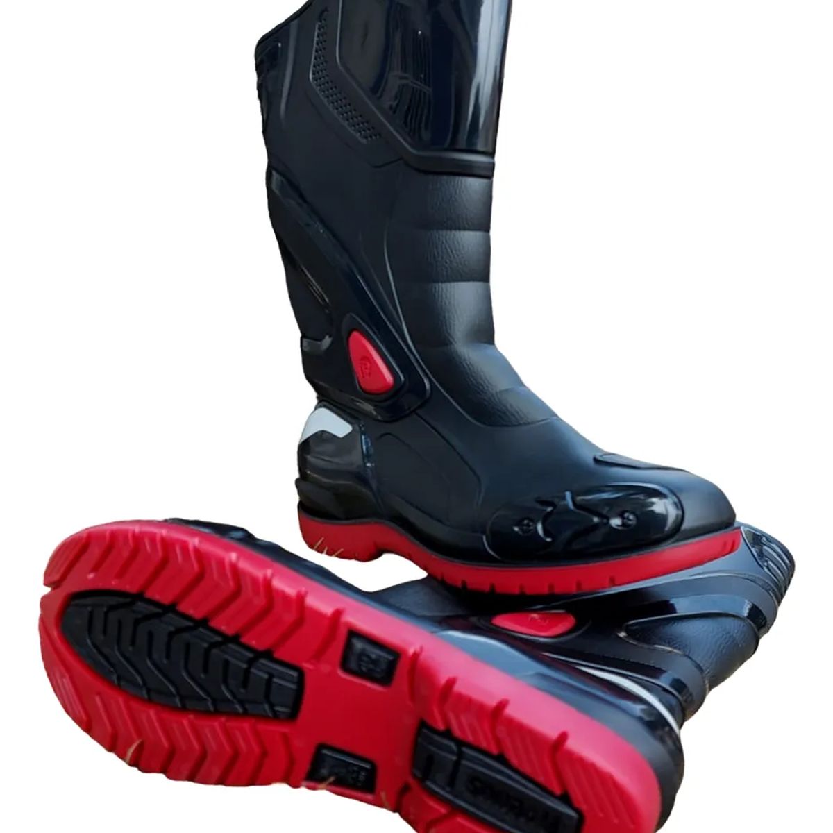 VENUS - Botas Caucho Impermeable Venus Motociclista Reflectivas