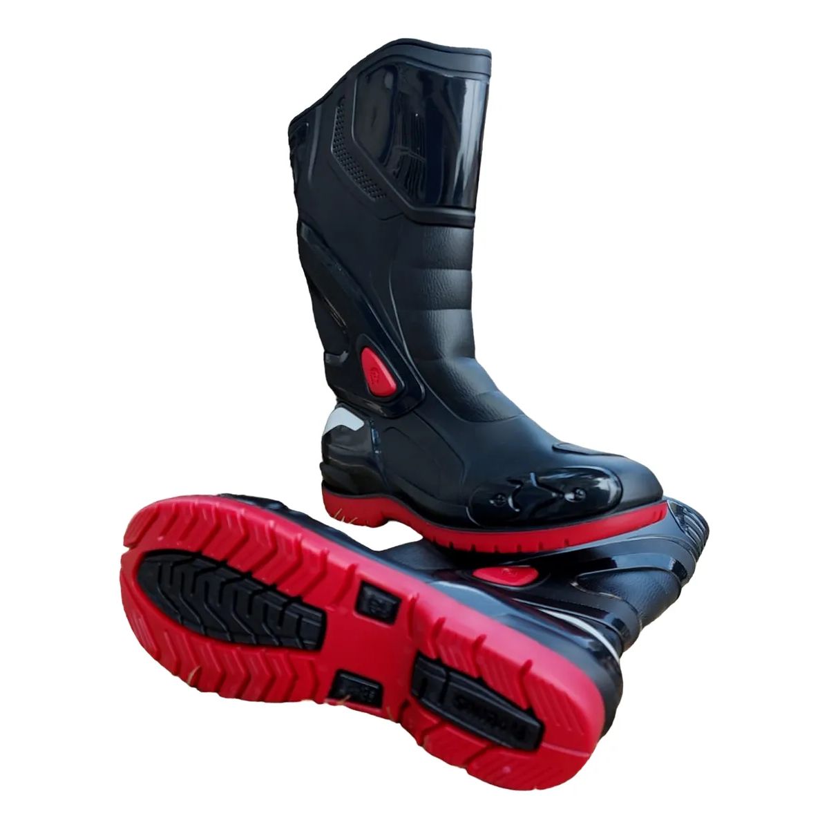 VENUS - Botas Caucho Impermeable Venus Motociclista Reflectivas