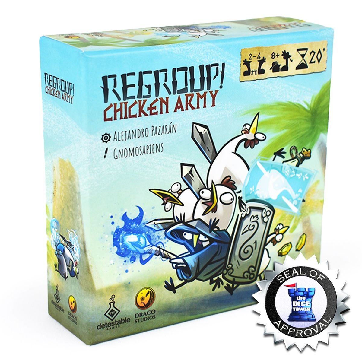JUGANDO Y EDUCANDO - Juego De Mesa Regroup Chiken Army Para Adultos