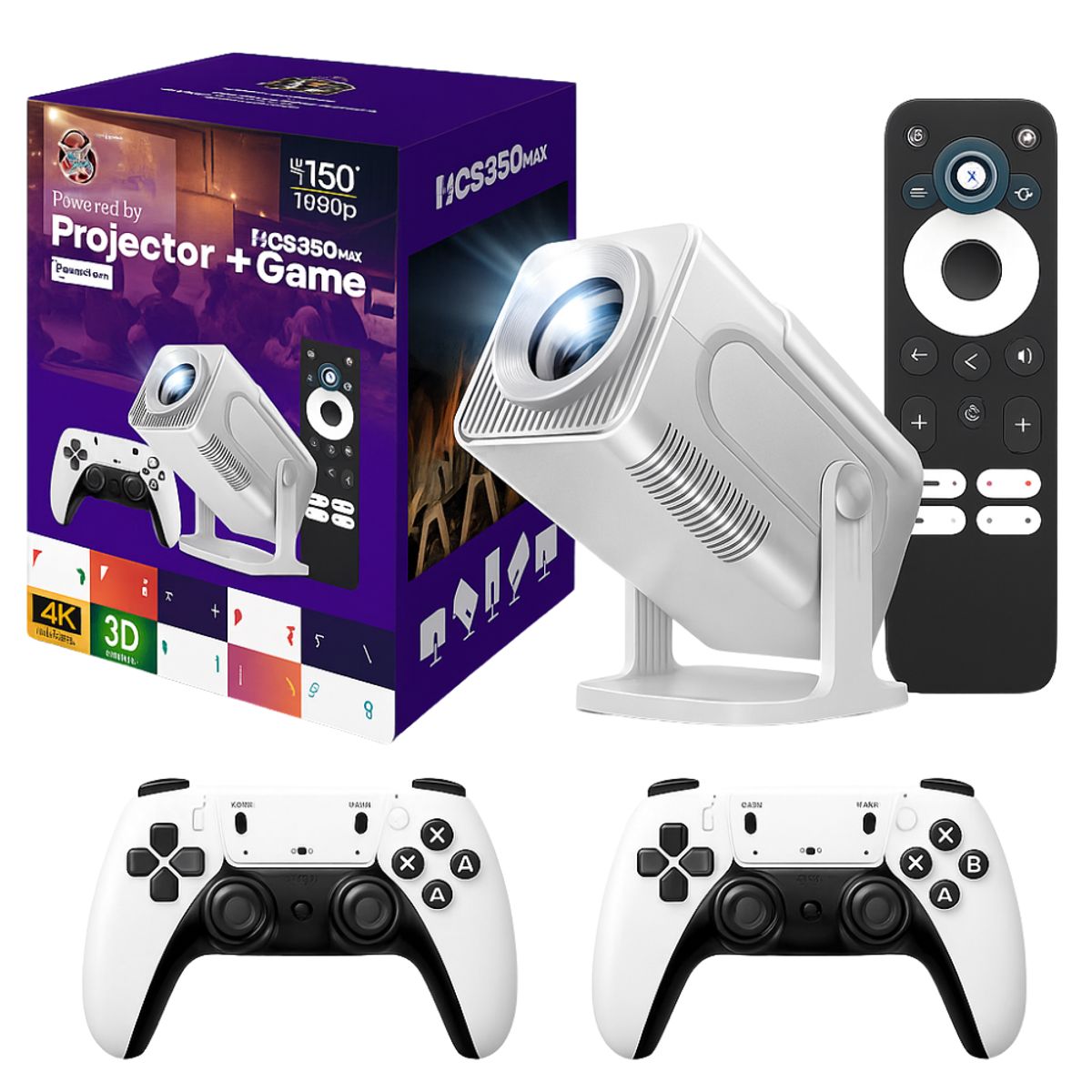 GENERICO - Proyector Video Beam 4k Hcs350 Gamer Full Hd 5000 Lumens