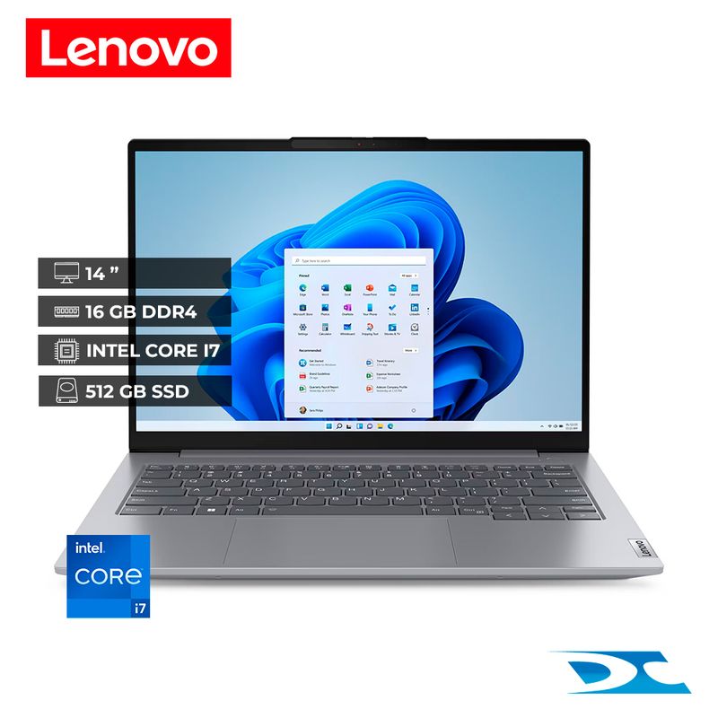 LENOVO - Portátil Lenovo Thinkbook 14 G6 IRL Core I7 1355U /Ram 16GB/512GB SSD /14" / W11P