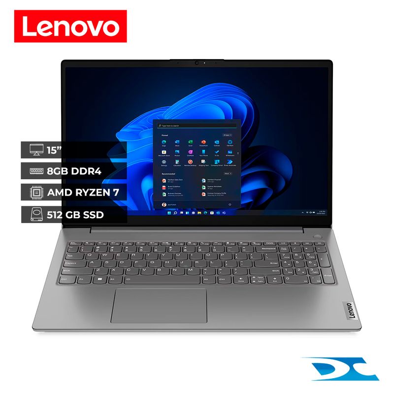 LENOVO - Portátil Lenovo V15-G4 ABP Amd Ryzen 7 7730U /Ram 8GB /512GB SSD /15" / FreeDos