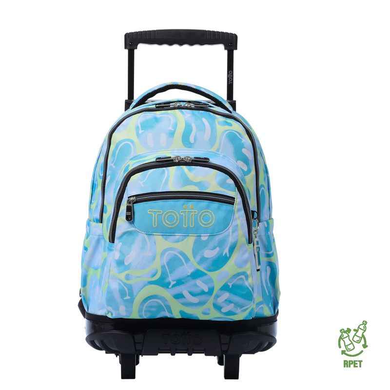 TOTTO - Morral Ruedas Niña Porta PC 15.4" Renglon Amarillo